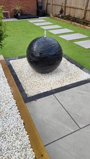 75cm EXTRA LARGE ! garden sphere round water feature ornament sculpture fountain