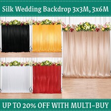 Silk Stage Backdrop Drapes