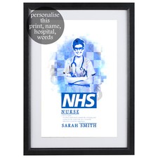 PERSONALISED A4 ART PRINT GIFT WIFE HUSBAND Poster NHS DOCTOR NURSE Card GP Son