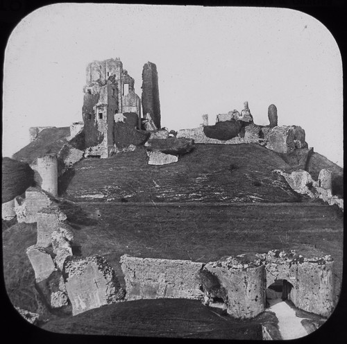 Glass magic lantern slide - magic,