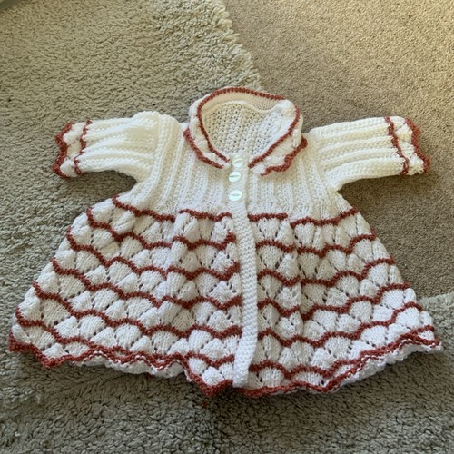 Hand knitted baby white - baby, with