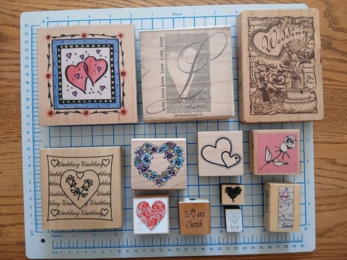Wooden stamp bundle 12x - wooden,