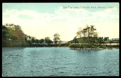 The top lake cyfarthfa - top, at