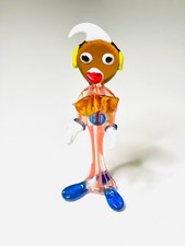Handmade Murano Style Glass Figurine – Colourful Abstract Character Ornament
