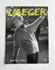 Jaeger Vintage Knitting Pattern No 3608. 1960s Mohair Sweater with raglan sleeve
