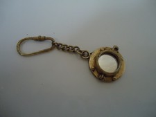 Brass Ships Porthole Mirror key ring - Nautical - ship sea Nice Gift Royal Navy