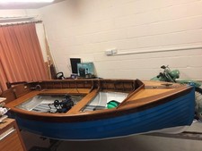 10ft Wooden Dinghy / launch with engine and trailer. Wright & Sons Ltd. Fab cond