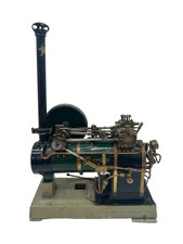 Antique Live Steam Machinist-Built Overtype Model Steam Engine