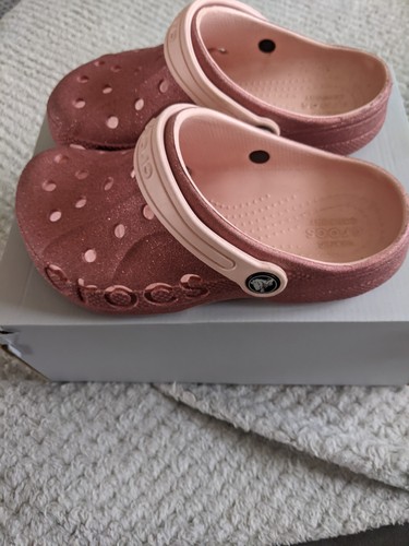 Girls pink crocs size uk - girls,