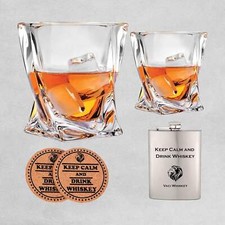 'Twist' Glass Whiskey Gift Set Fathers Day