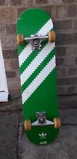 Adidas Cliche green and white skateboard. skated once. kept on display since 