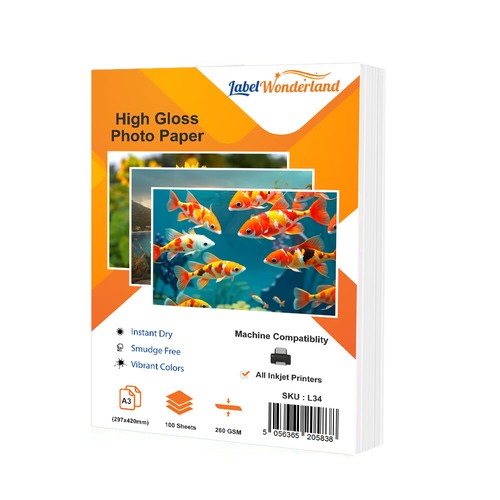 100 sheets 260 gsm - 100, glossy