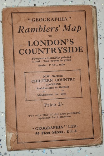 London ramblers chiltern map - london,