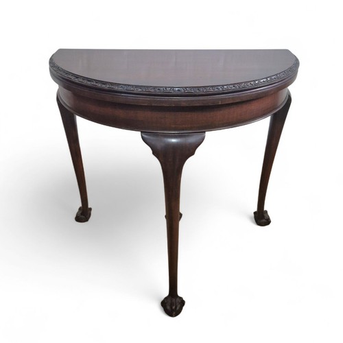 Antique mahogany console table