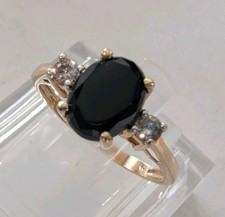 Vintage 14k Yellow Gold Black