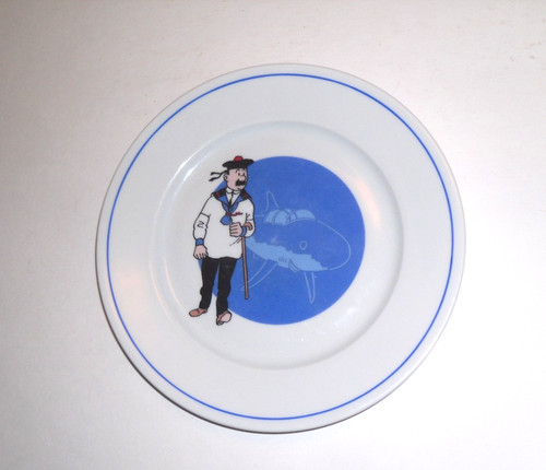 Vintage tintin plate - plate, tabies