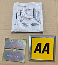 Genuine AA Automobile Association Square Badge,Original New Old Stock,NO Fixings