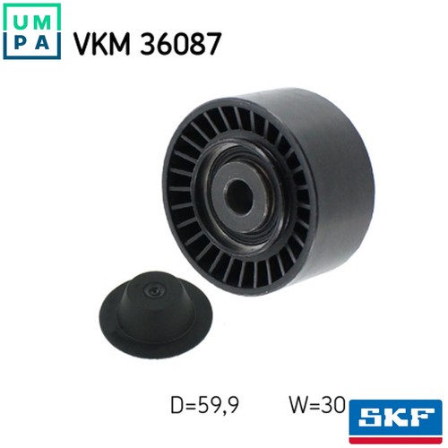 Deflectionguide pulley vribbed - deflectionguide,