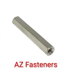 M3 x 80mm Spacer Female Stainless Hex Standoff Threaded Pillar PCB (Pack Of 4)
