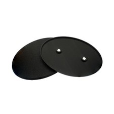 120x92mm Oval Wargaming Plastic Bases + Magnet for Miniature Games - Black