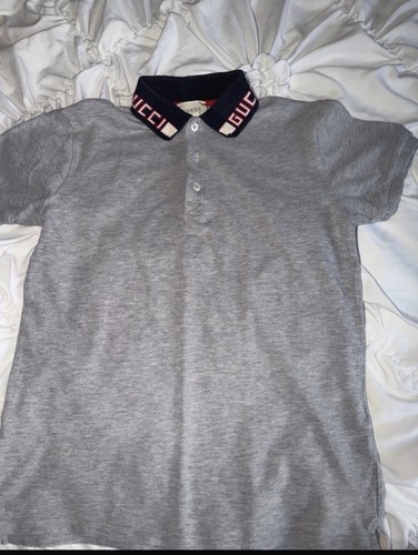 Gucci grey solid polo - gucci,