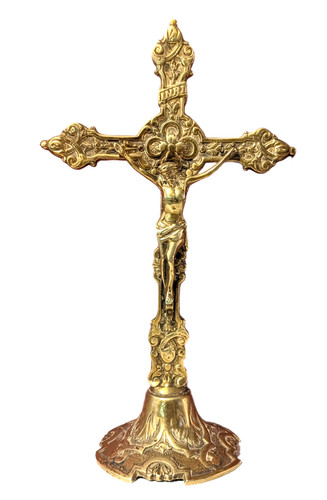 Crucifix art nouveau - crucifix,