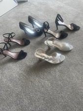 4 Pairs Ladies Sandals And Shoes Size 4