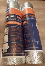 Wickes, Thermal Insulation Foil,  8 m × 600 mm, Radiators, Loft Spaces, 2 ROLLS!