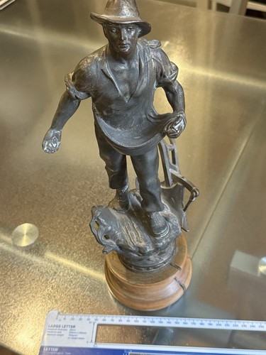 Antique french spelter statue - antique,