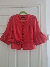 Steps red satin-look blouse