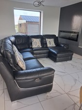 SCS Leather Corner Sofa –
