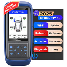✅2025 XTOOL TP150 TPMS TS100 Programming Tire Sensor Relearn Reset Activate Tool