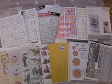 Huge job lot of decoupage/backing papers/tags/toppers/stickers/oddments