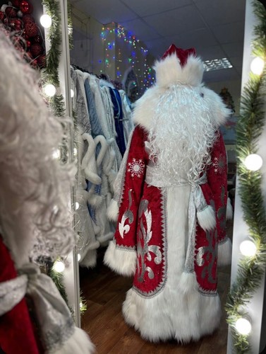Luxury ded moroz costume santa - ded,