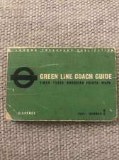 Green Line Coach Guide Timetable Book 1955