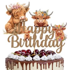 Highland Cow Cake Topper