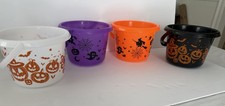 4 Pack Halloween Pail Buckets 