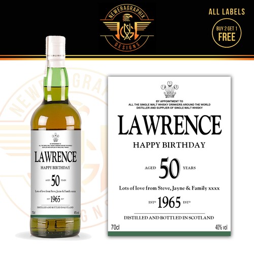 Personalised single malt - single,