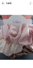 3 x #Silkies Set 100% Pure #Mulberry #Silk Large Oversized #Scrunchies