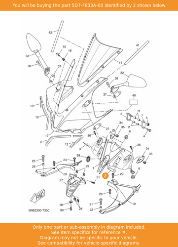 Yamaha bracket 5d7 f833a 00 - bracket, 7,