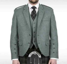 Lovat Green Crial Argyle kilt