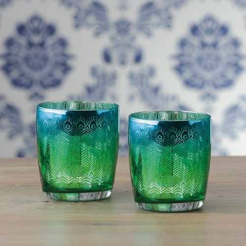 Artland peacock glasses - peacock,