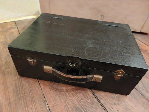 Vintage wooden storage - wooden,