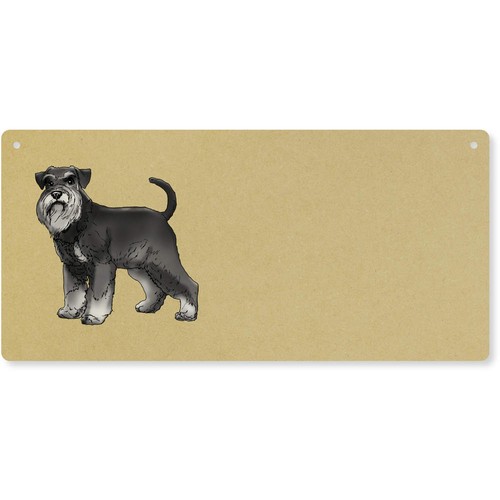 Schnauzer large wooden wall - large,