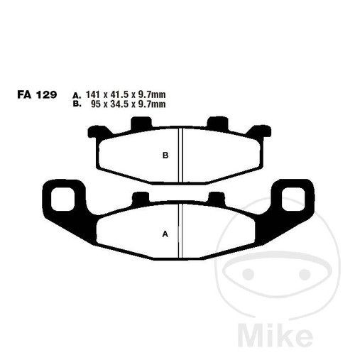 Ebc sintered brake pads - pads, hh