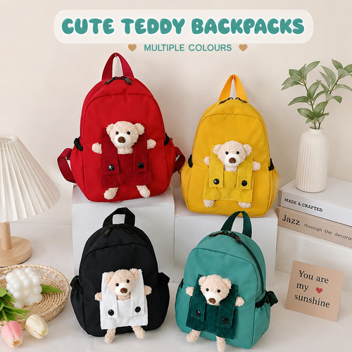 Personalised teddy backpack - personalised,