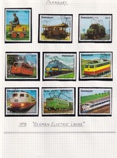 51 different trains  stamps