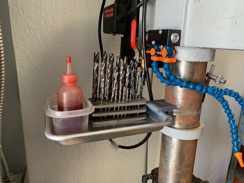 Drill press tray - press, tool