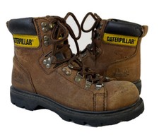 Caterpillar CAT Womens 6.5 Work Mountain Ankle Hiking Boots Brown