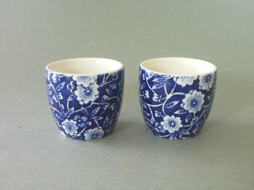 Burleigh blue calico egg - blue, 2